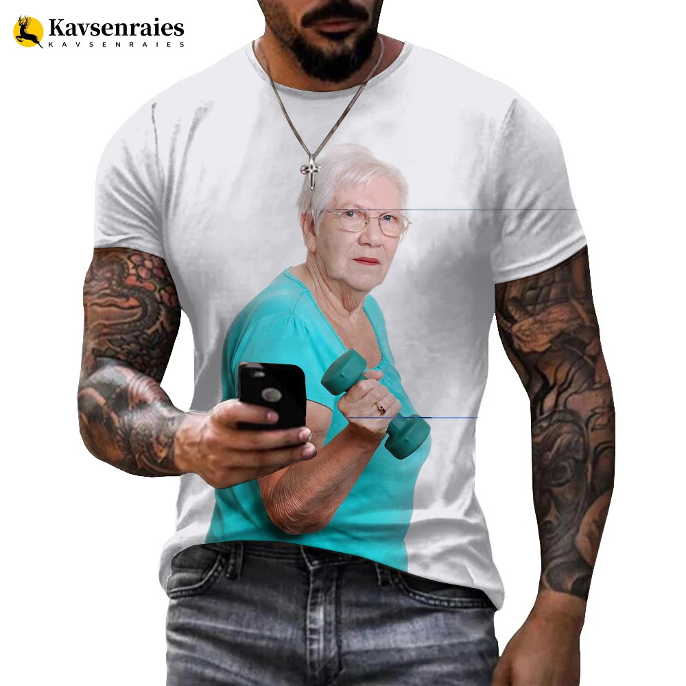 

New Men Women Funny NONA Popsicle Tee Senior Lady Licking A Red Popsicle 3D Print Sexy Top Oversized T-shirt 6XL