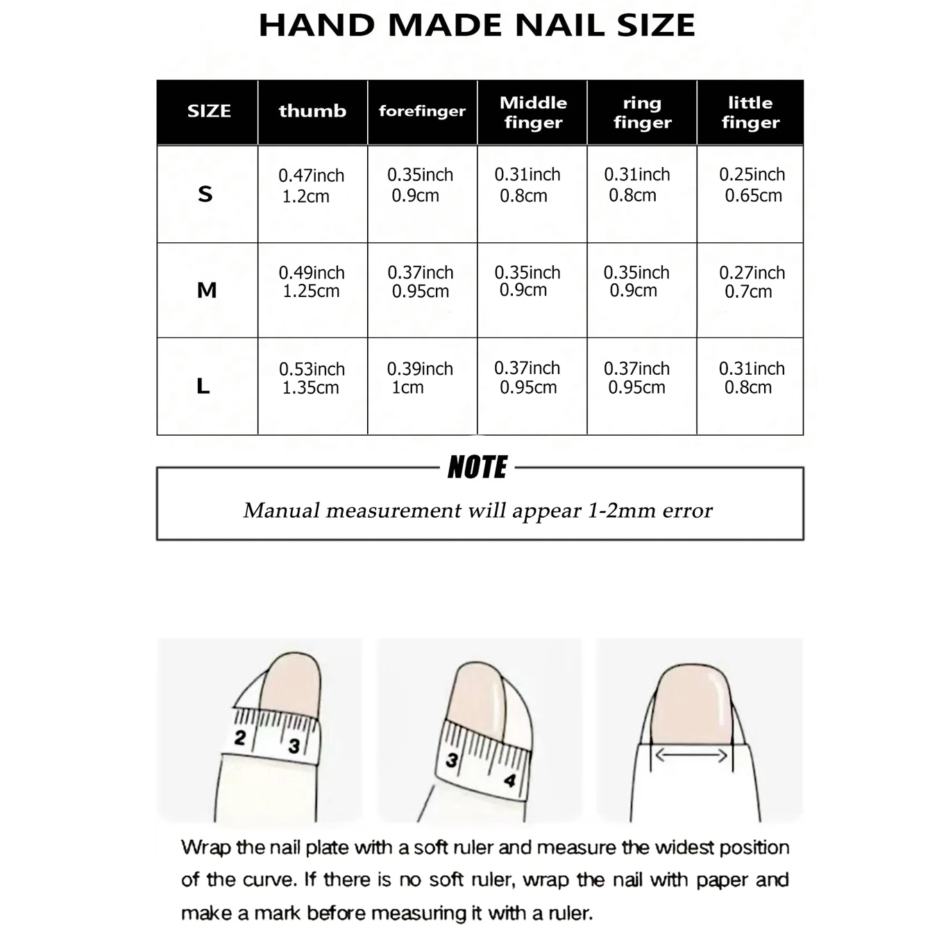10-teiliges kurzes schwarzes künstliches Nagelset mit vollständiger Abdeckung – zum Aufdrücken der Nägel, Schleife-Design – 1-teiliges Nagelfeile und 1 Nagelkleber-Aufkleber-Set – Detail 3