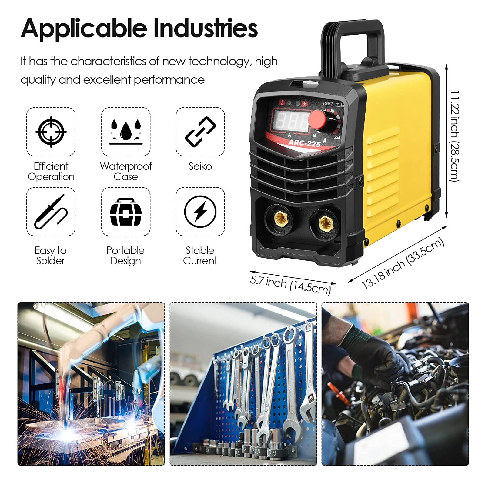 300Amp ARC MMA Inverter Welding Machine Welder IGBT Semi-automatic Welding Machine Portable Welder Metal Iron 110V 220V 4