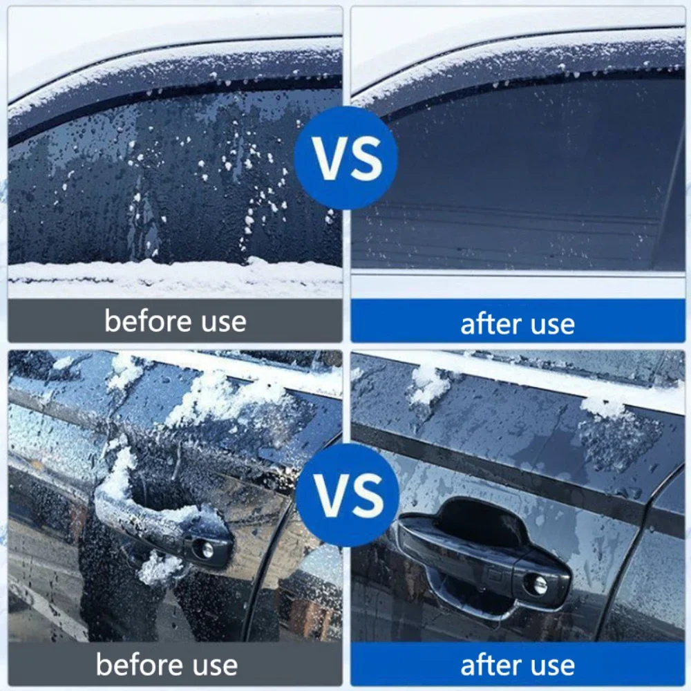 100ml Car Deicer Defroster for Windshield De-icer Spray Snow Melting Agent Winter Glass Window Cleaner Handles Defrosting Tools