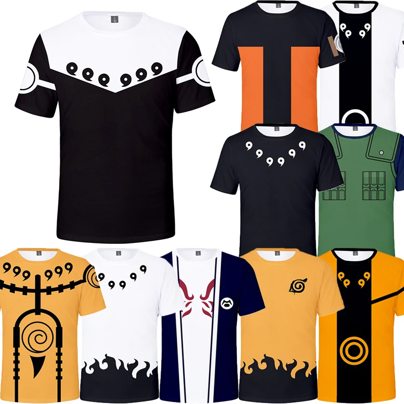 

Naruto Boys T Shirt Children Top Kakashi Sweatshirt Boys Girls Summer Kids Short Sleeve Casual Top Cartoon Baby Clothing