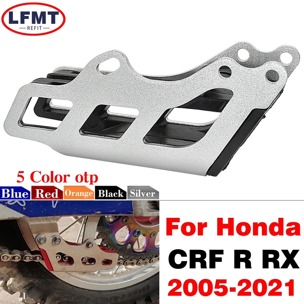 

Motorcycle Aluminum Chain Guide Guard Protector For Honda CRF250X CRF450R CRF450RX CRF450X 450L CRF RL CRF125R CRF250R CRF250RX