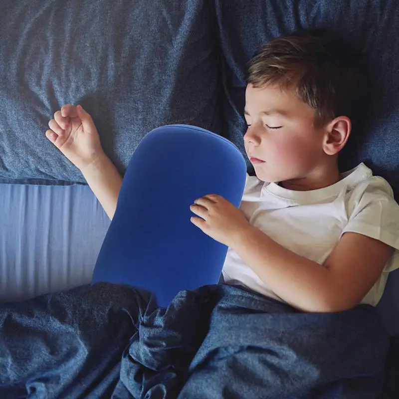 Round Cervical Pillow portable Tube Microbead Pillow For Neck Support Soft Support Back Cushion Bolster Pillow For Car Travel 5