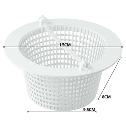Garden Outdoor Hot Tub Cleaning Tool for Pool Skimmer Basket Handle (16cm Dia X 8cm Tall)