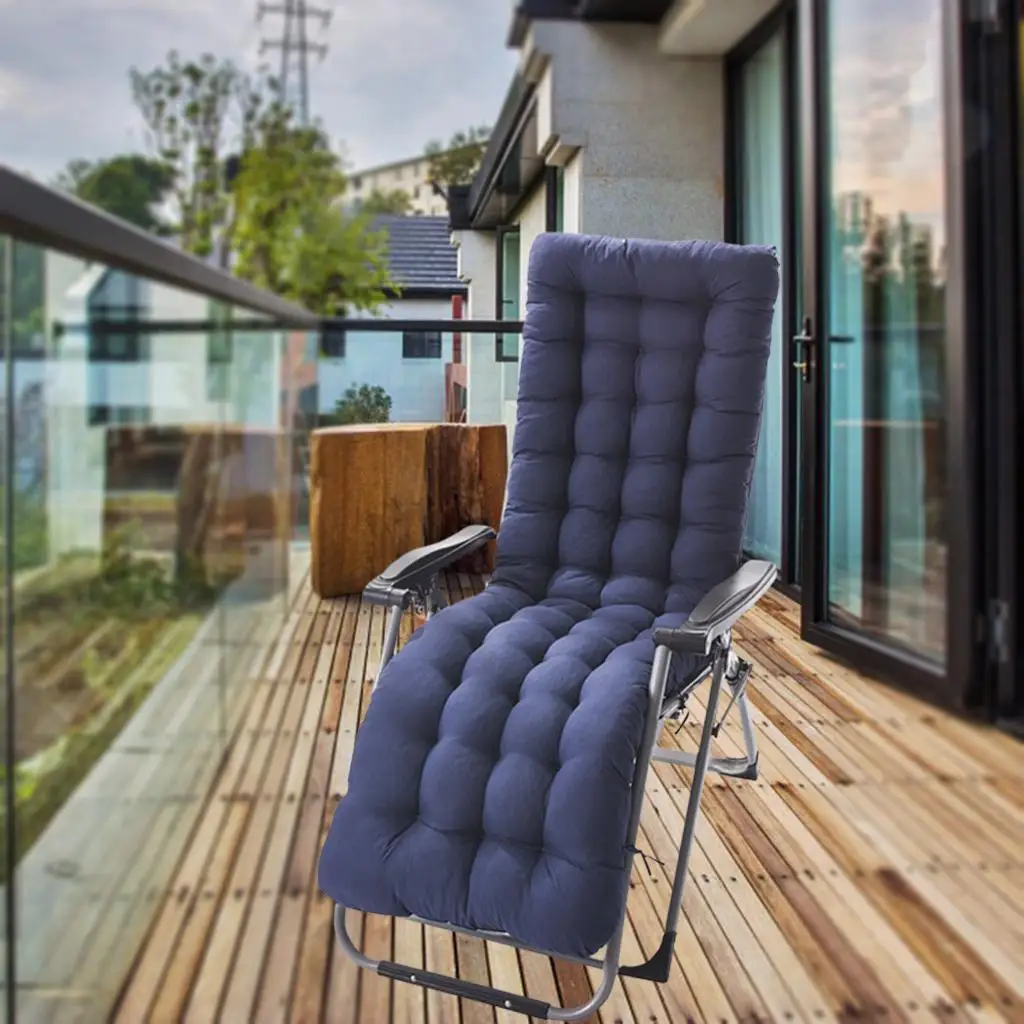 Polyester Garden Recliner Cushion Thickened High Office Seat Cushions Outdoor