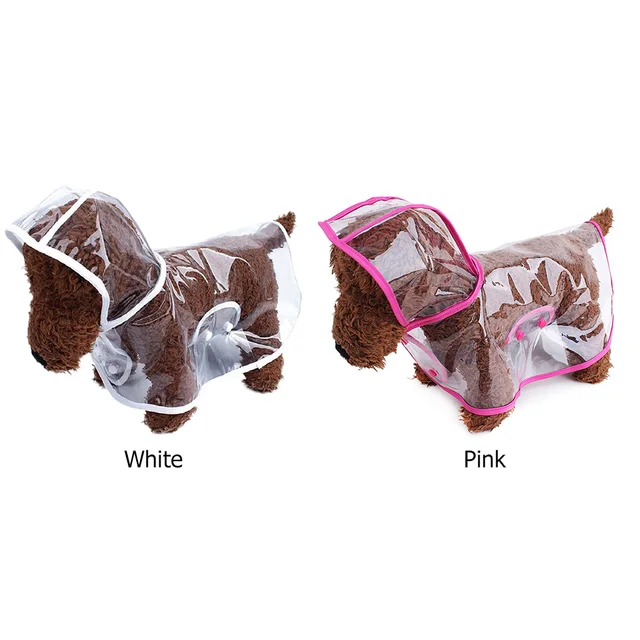 Pet Supplies Dog Raincoat Waterproof New Transparent Plastic Fashion Poncho Personalized Color Edge Costumes for Large Dogs 2