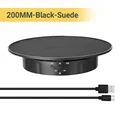 200MM Black Suede