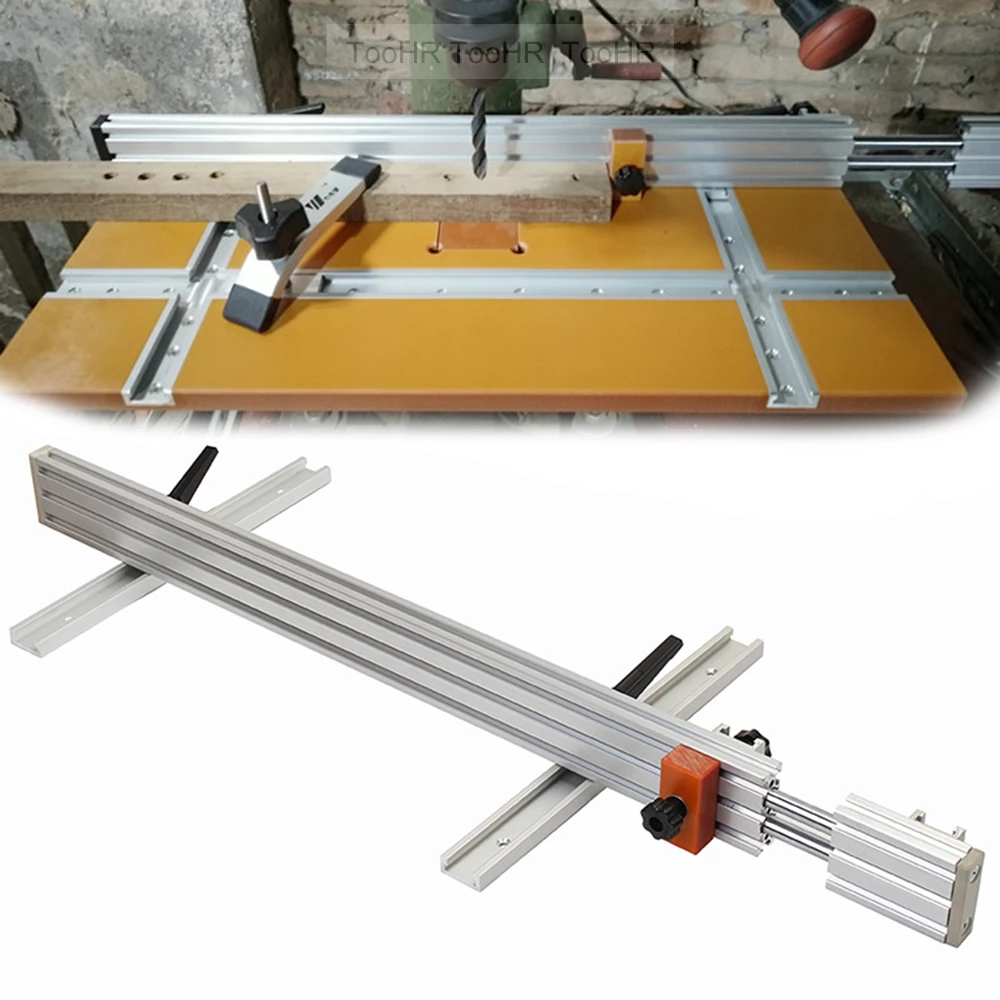 Guida A T Per Scanalature In Alluminio – 800 Mm, Per Seghe Circolari E Tavoli Da Lavoro, Ideale Per Falegnameria Fai Da Te