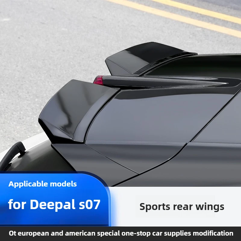 For Changan Deepal S07/S7 2Pcs Car Roof Spoiler Wing Extensions Flaps Sports Tail Modification Rear Wings Decorative Accessories detail image 1