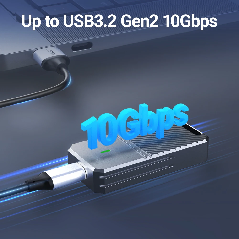 SSD Enclosure Hard Drive Enclosure JEYI 2230 NVMe SSD Enclosure PCIe USB3.2 10Gbps Aluminum M.2 Case Portable External Solid State Disk Box Supports UASP TRIM