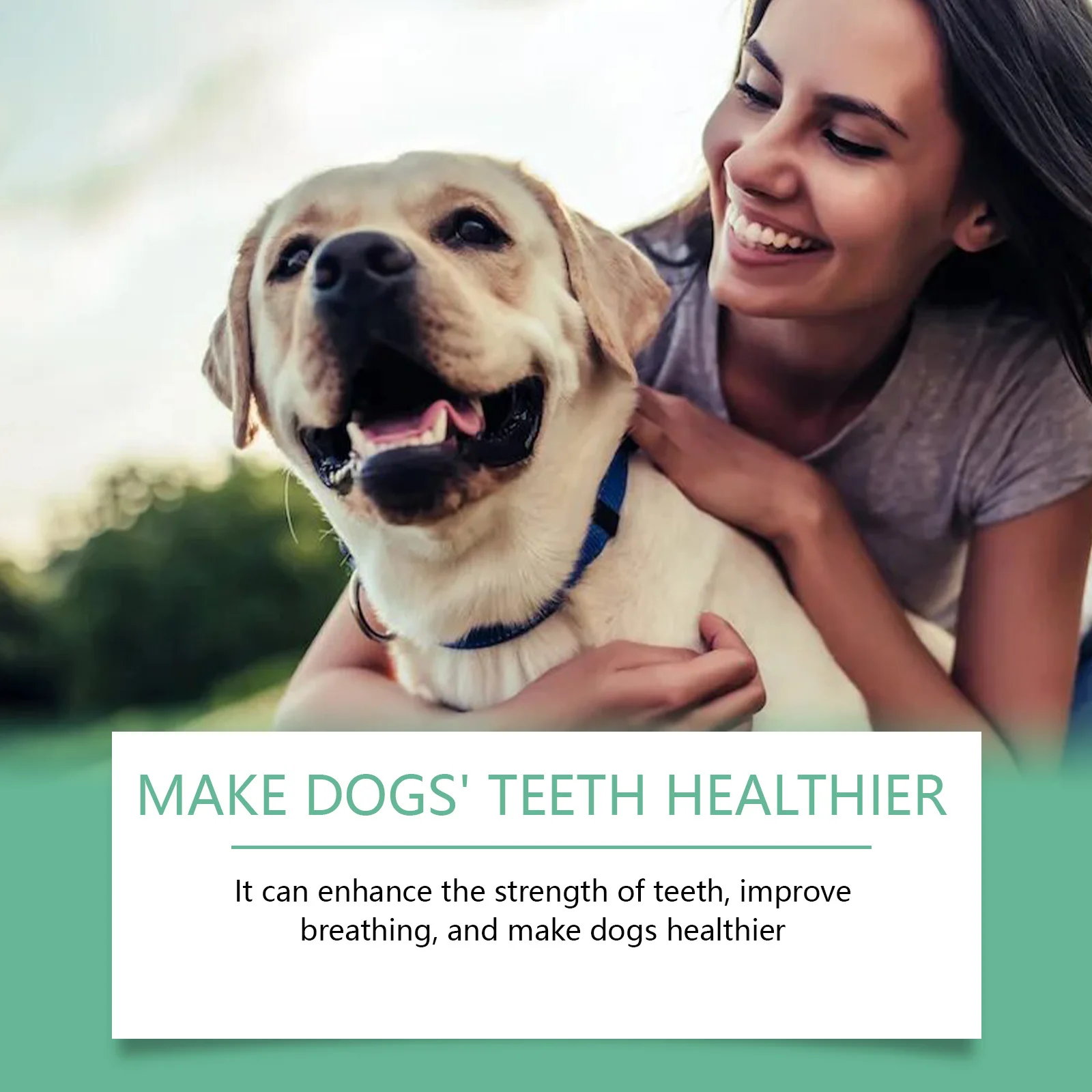 YEGBONG Pet Dental Cleaning Powder for Dogs Cats Daily Dental Care Gently Cleans Teeth Dirt Tartar Stains Freshens Oral Breath 5