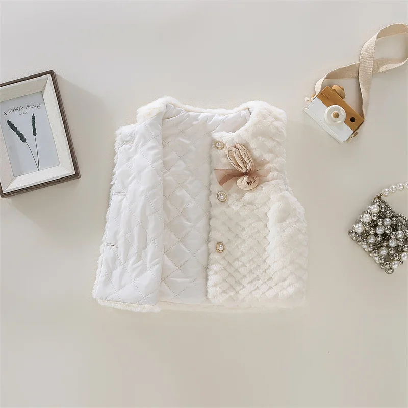 (9 Monate-3 Jahre alt) Herbst und Winter neue einfache einfarbige Baby weste, modische und warme Kinder kleidung – Detail 7
