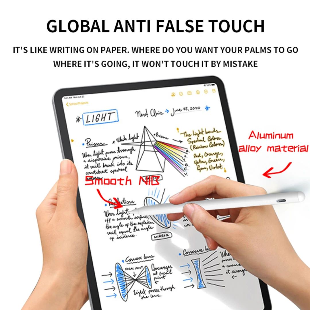 Appl Pencil Origin 스타일러스 펜 iPad 펜용 Apple Pencil 2 1 배터리 디스플레이 알림 틸트 팜 거부 USB Type-C 충전