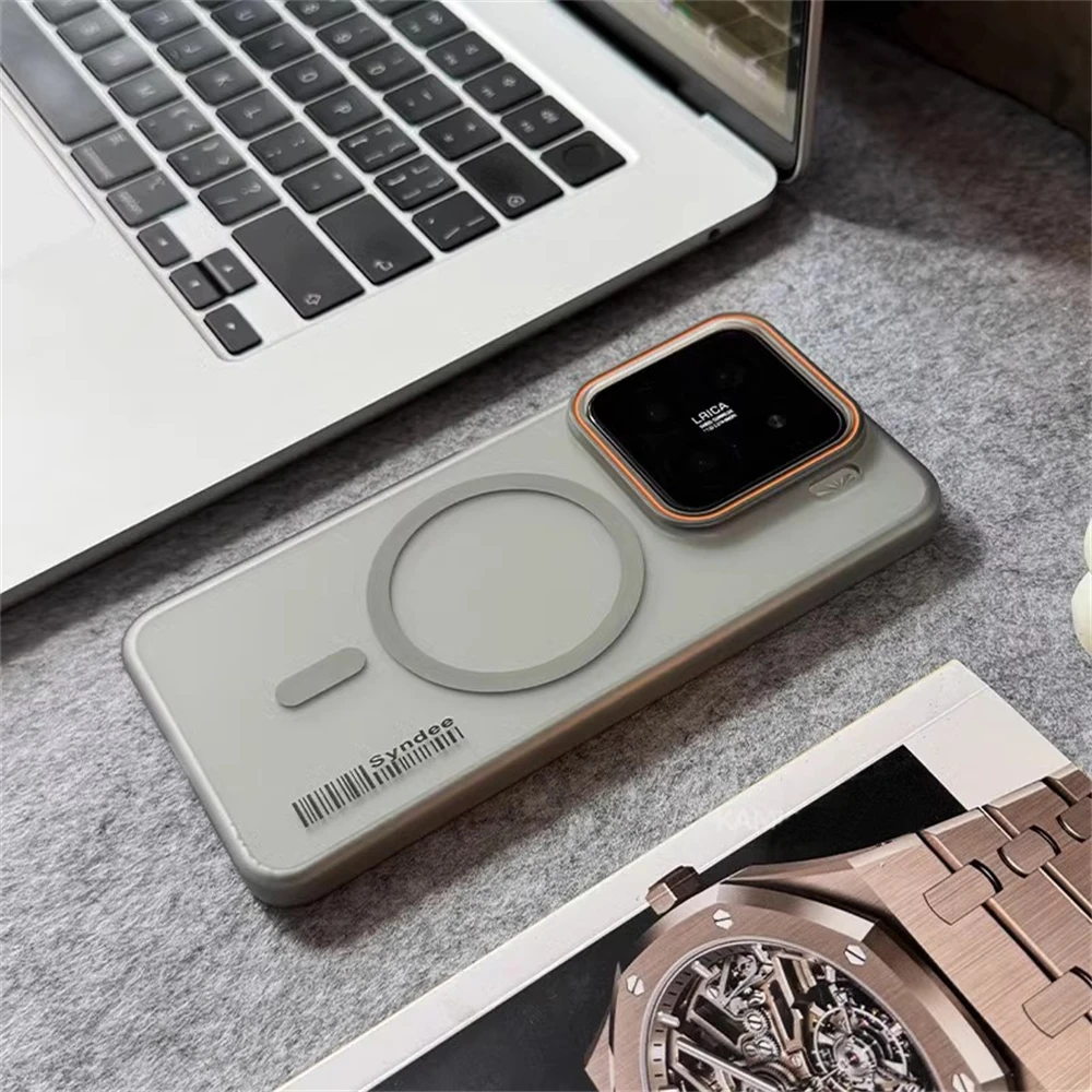 Ultra Thin Matte Translucent Barcode Phone Case with Magnetic Wireless Charging Capability
