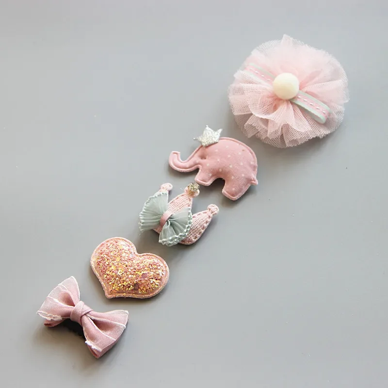 5Pcs/Set Baby Hair Clips Cute Girl Bows Crown Hair Clips Kids Child Baby Hairpins Barrettes Haarspeldjes Baby Hair Accessories 3