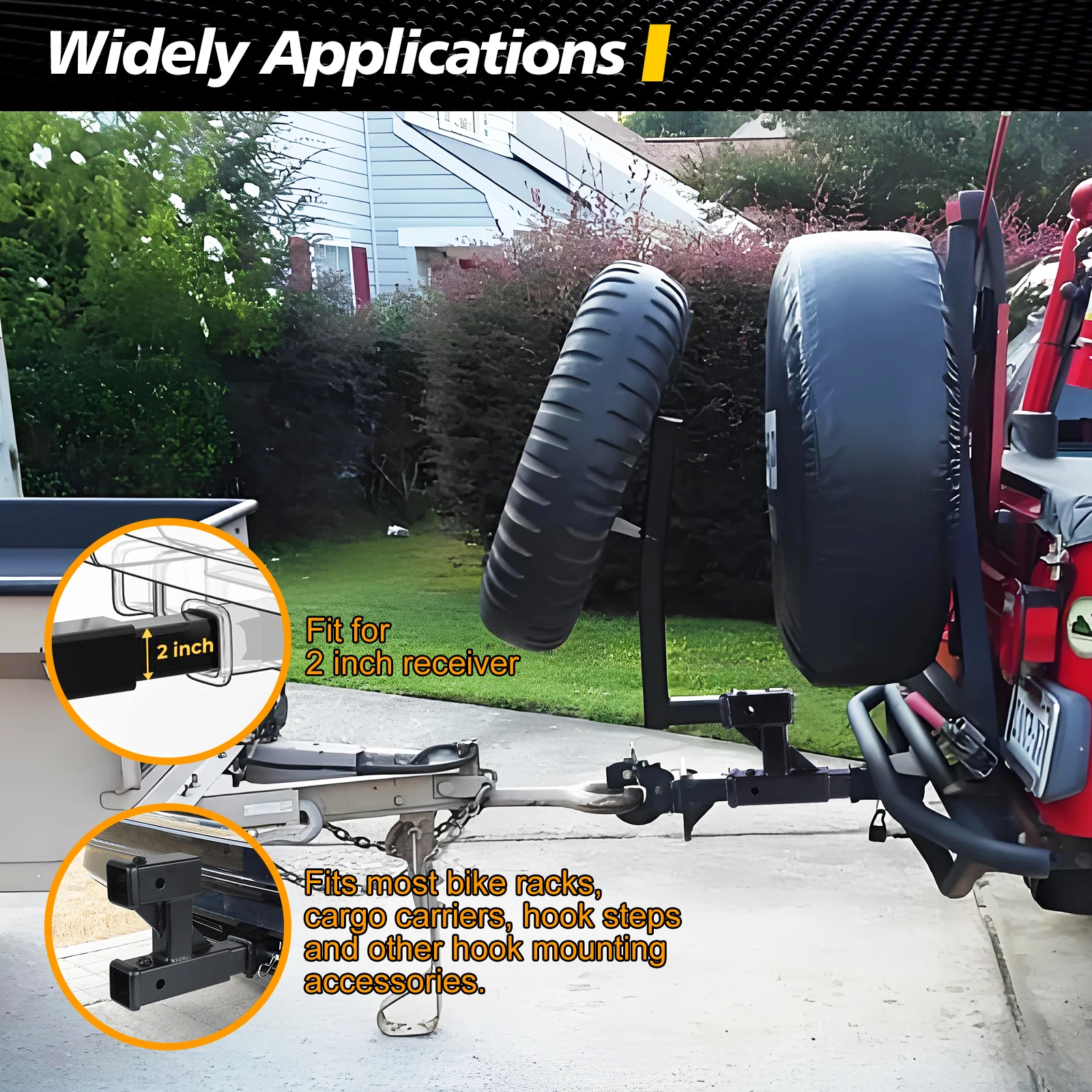 2インチ 牽引バー ヒッチレシーバーチューブ ヒッチアダプター レシーバーボルトオン トレーラーパーツ アクセサリー アダプター上の 2インチ牽引バー ヒッチレシーバーチューブボルト160mmトレーラーキャンピングカー RVパーツ トレーラーヒッチ牽引2インチ牽引バーヒッチ ... ボルトオン 2 インチ トレーラー ヒッチ レシーバー