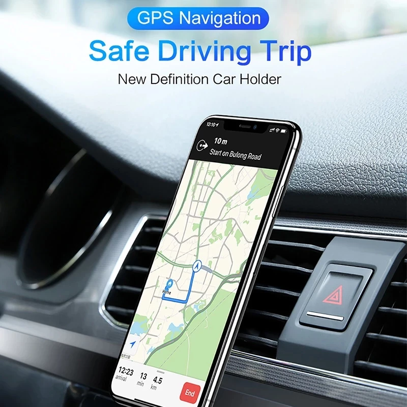 Magnetic 360° Rotating Car Phone Holder with Air Vent Clip