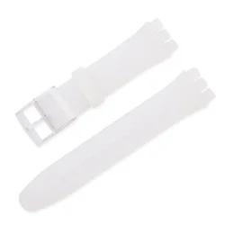 Colorful Waterproof Silicone Watch Band - Sporty Rubber Strap - 12mm (Half transparent)