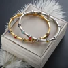 Rainbow Rhinestone Stainless Steel Bangle for Women 2023 New in Gold Plated Jewelry Luxury Gold Color Girlfriend Friend Gift 5
