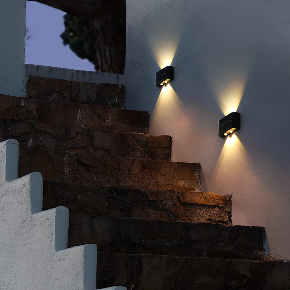 Description Picture 3 of itemLED Solar Lights Up And Down Luminous Lighting Wall Lamps Waterproof For Outdoor Garden Street Villa Courtyard Porch Decorative