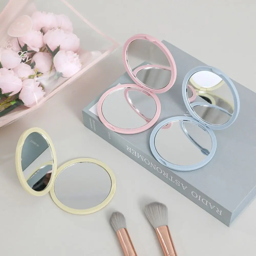

1PCS Portable Folding Mirror Mini Round Pocket Compact Makeup Cosmetic Mirror Handheld Travel Accessories