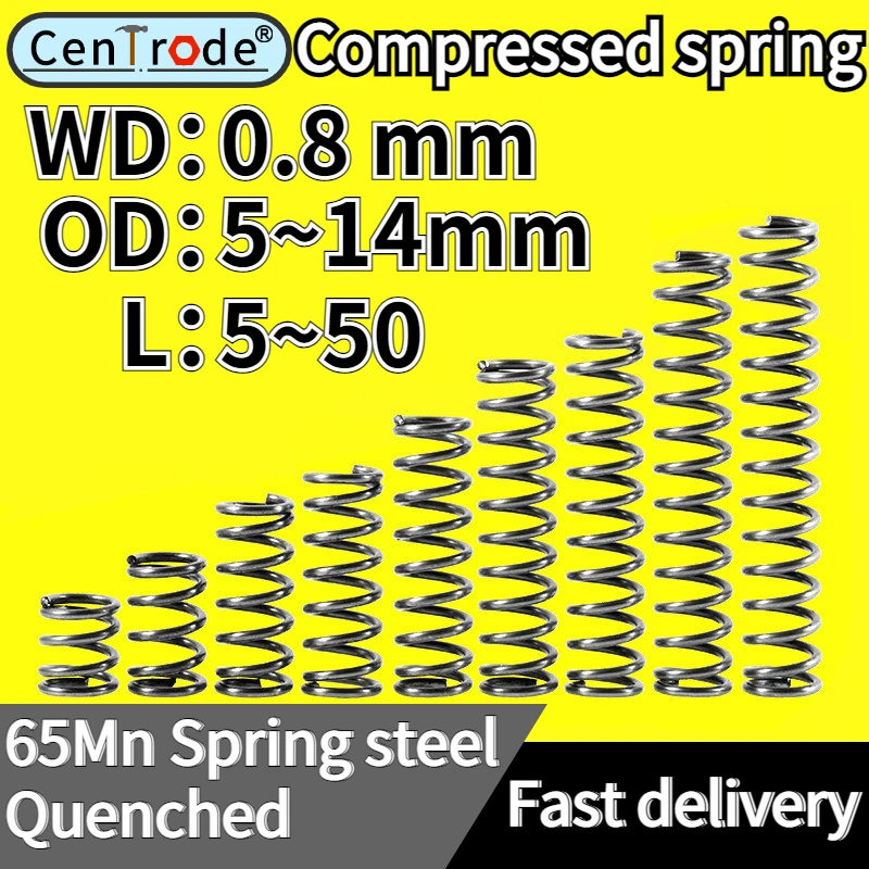 New 10pcs Wire diameter 0.8mm Miniature Torsion Spring 