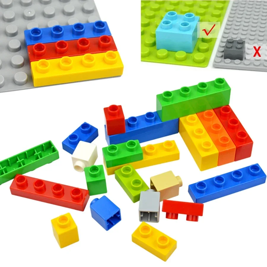 Large Building Blocks Set - 10 Piece Educational Creative Brick Kit