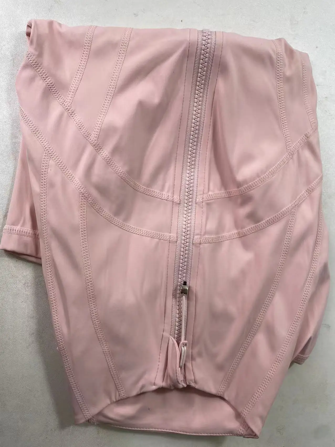 سترة ليمون نسائية مقصوصة برقبة واقفة خفيفة الوزن ق...