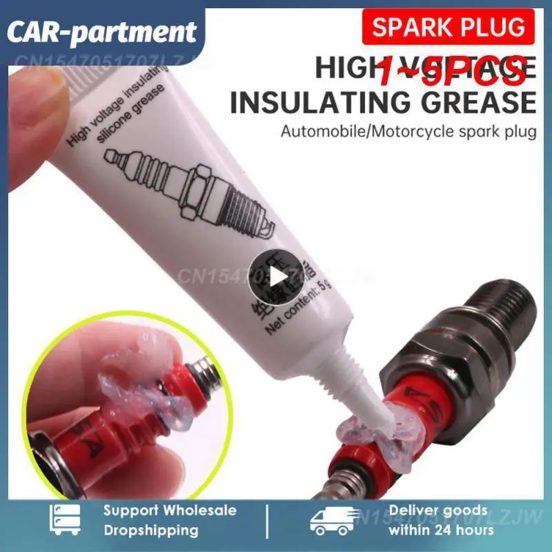 

1~5PCS Automobile Spark Plug Grease Vacuum Silicone Grease Durable High Voltage Insulating Silicone Grease Heat Resistance