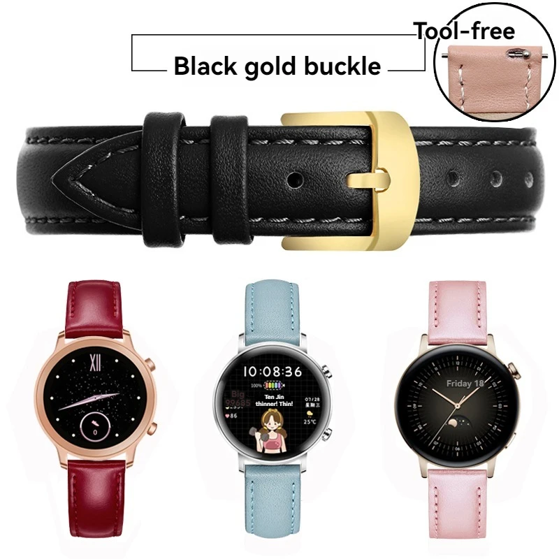 Premium Cowhide Quick Release Watch Strap - Elegant Wrist Accessory