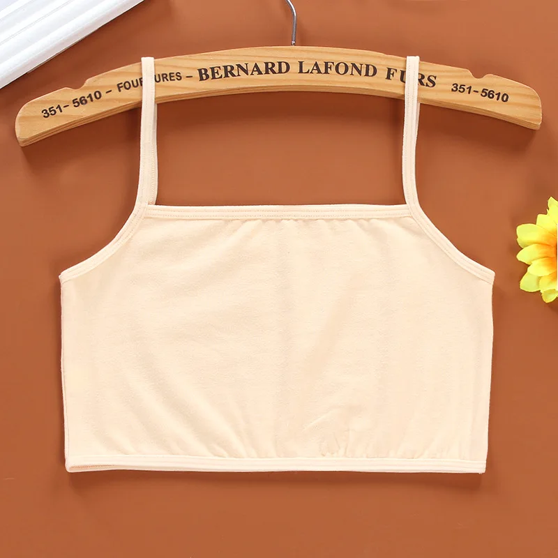Kids Underwear Kids Tops Women Camisole Tops Sport Tank Tops 4Pc/Lot Kids Underwear Cotton Girls Tank Top Candy Color Undershirt Girls Singlet Baby Camisole Bra Tops Sport