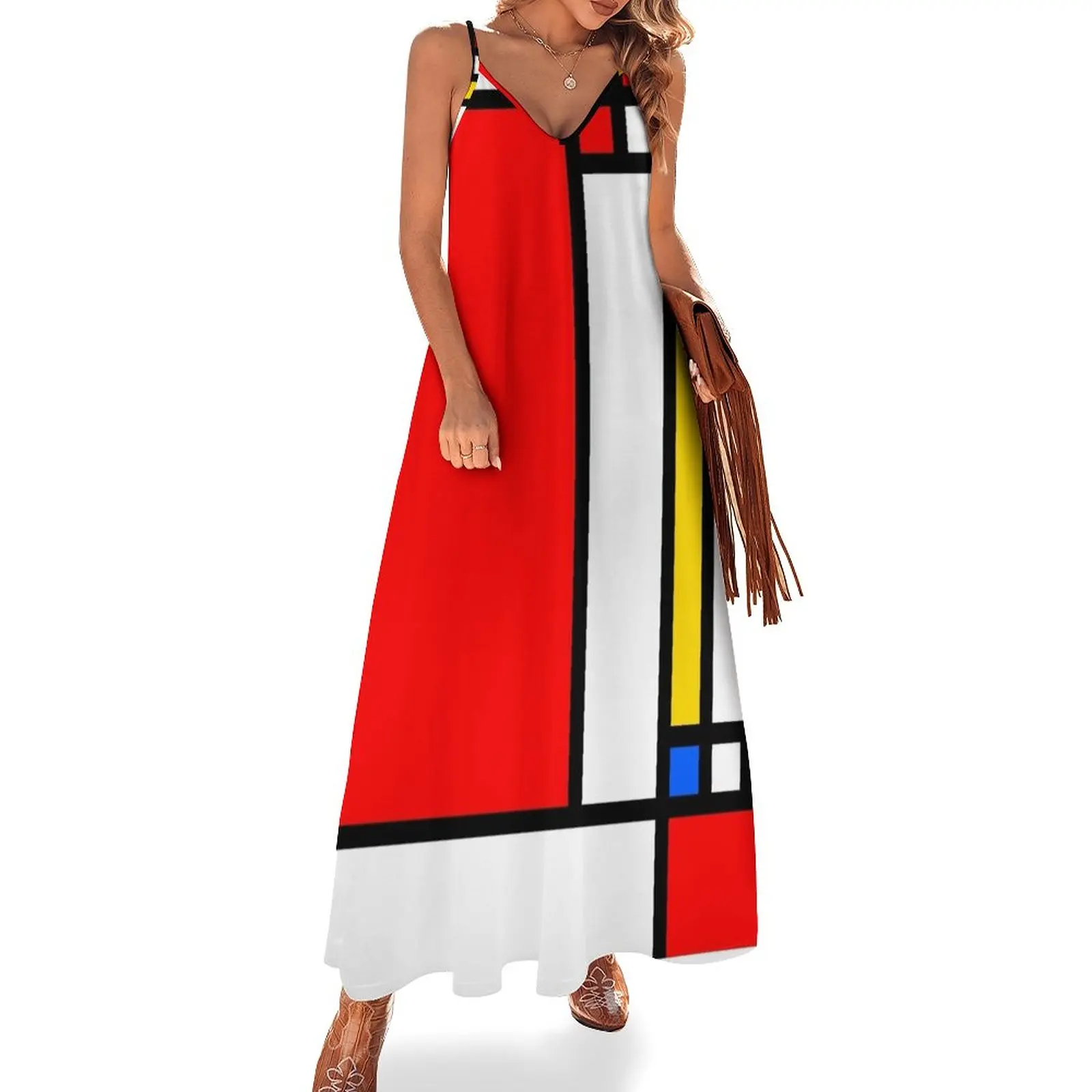 

Mondrian Abstraction I Sleeveless Dress Woman clothing dress summer 2024 women elegant dresses plus sizes