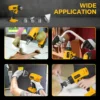 Cordless Heat Gun 400W 550℃ Fast Heating Hot Air Gun with LCD Digital Display & 4 Nozzles for Dewalt 20V Battery (No Battery) 5