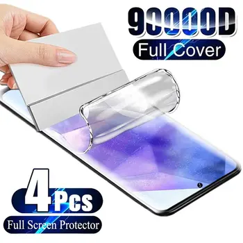 4 pezzi protezione schermo pellicola idrogel per Samsung Galaxy S25 S21 S22 S23 S24 Plus Ultra S24 S20 FE protezione schermo per S25 Ultra