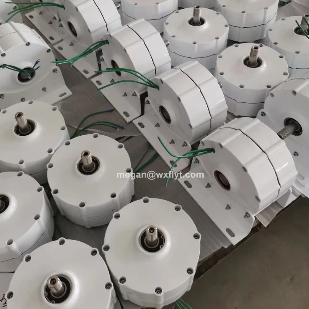 Electric Generator 3KW 4KW 2KW 1KW Low Speed 24V 12V 48V 3 Phase Gearless Permanent Magnet AC Alternators For Wind Water Turbine