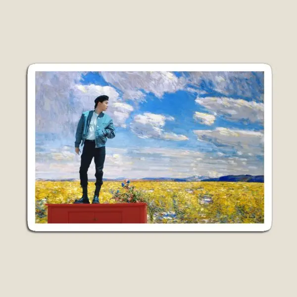 

Suga и послеобеденное небо, магнитная игрушка для детей, милый забавный детский Магнитный декор, холодильник для детской комнаты