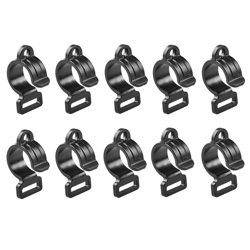 Tent Hooks Camping Tent Accessories Camping Tent Fasteners Tent Clips Tent Wind Rope Hook Tent Hooks Camping Caravan Awning Wind Rope Clamp Clip 10pcs