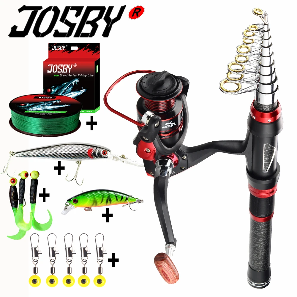 Telescopic Fishing Rod Line, Josby Fishing Kit, Fishing Rod Gear