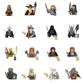 Lord Ring Model Elves Orcs Army Gandalf Dwarf Rohan Knight Game Thrones Action Figure Building Blocks Kids Toys Gift 1