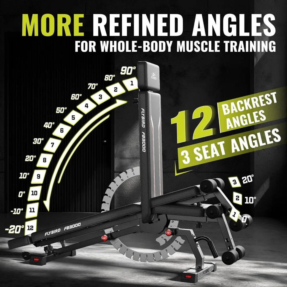 Foldable Strength Training Bench 3
