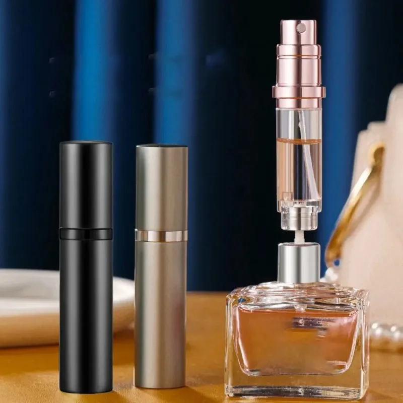 5ml Perfume Atomizer Portable Liquid Container for Cosmetics Traveling Mini Aluminum Spray Alcohol Empty Refillable Bottle