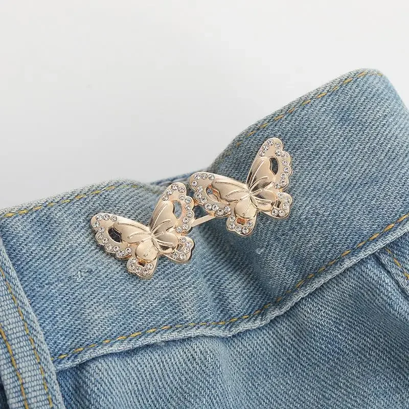 1pc Bowknot Button Adjuster For Pants And Skirts Waist Tightener Adjustable Waist Buckle For Jeans No Sewing Required 4