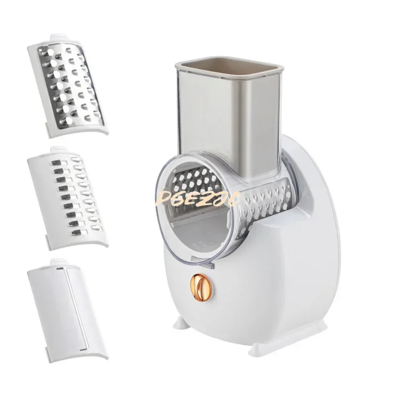 Portable Drum Electric Multifunctional Vegetable Cutter for Household Kitchens Potato and Vegetable Cutting Strip Machine