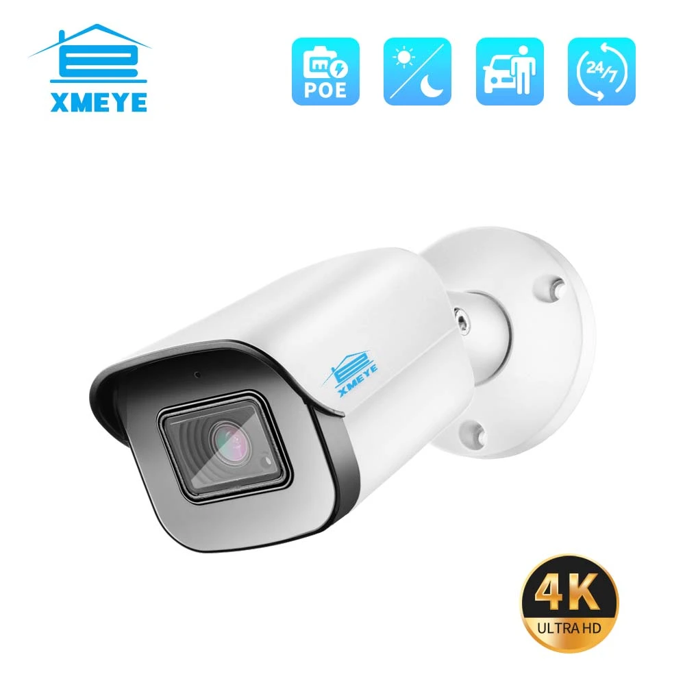 XMEYE 8MP 4K POE IP Camera Audio CCTV Security Video Surveillance