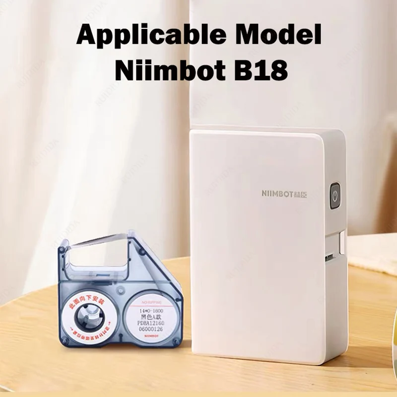 Niimbot B18 Fita De Carbono Fita De Substituição, Cassete para Impressora De Transferência Térmica, Máquina De Recarga, Colorida, B18