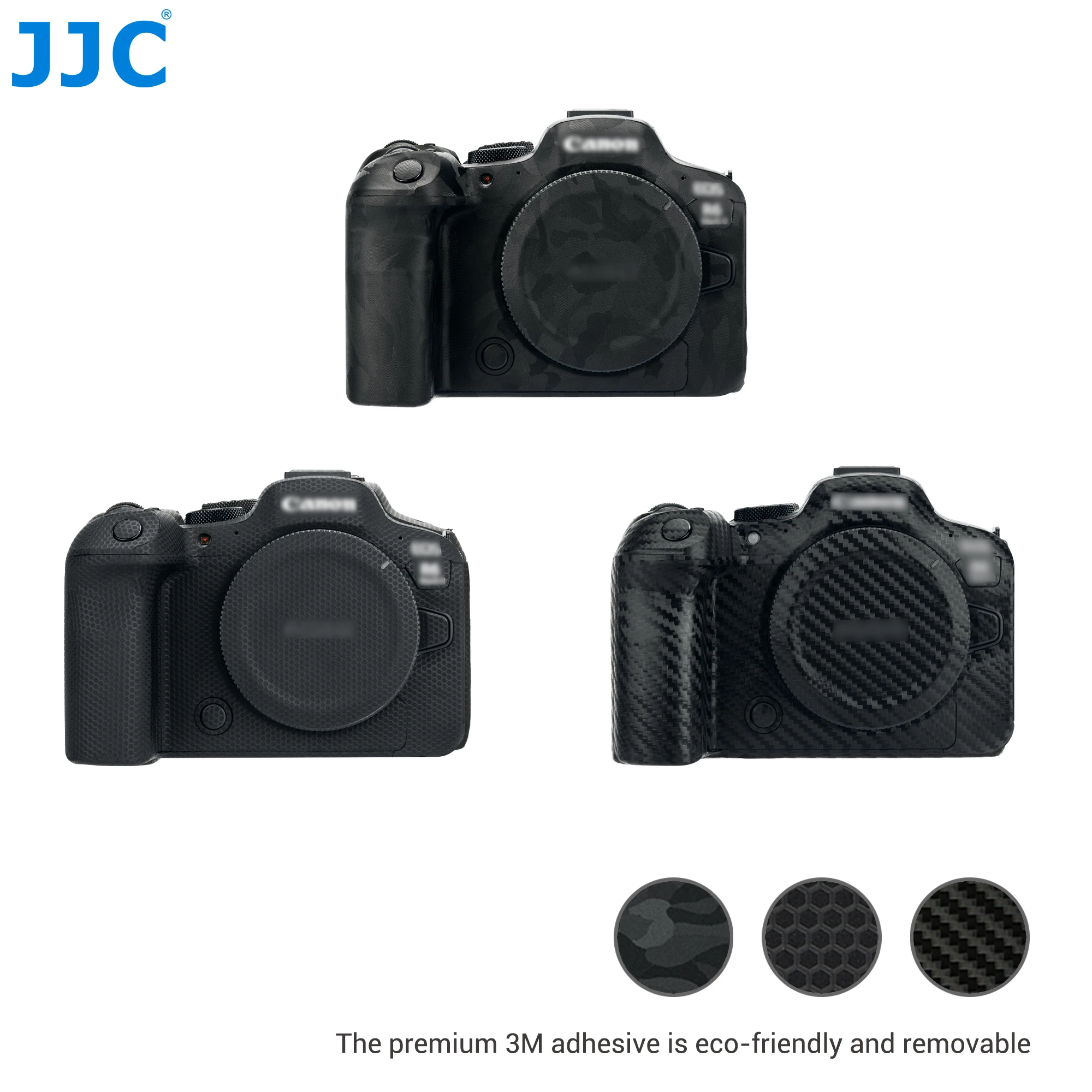 Jjc-adesivo Corporal da Câmera Kit de Película Protetora Anti-scratch Matrix Black Canon Eos r6 Mark ii
