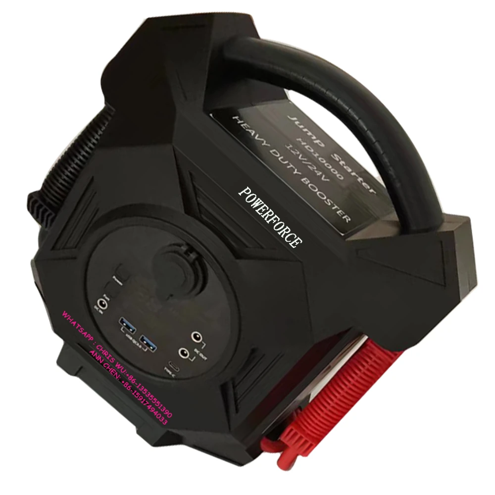 80000Mah Heavy Duty Truck Dual Battery Booster Pack Jump Starter Box Cossiftw 12 24 Volt 10000 Amp Ford150 250 350 450 550 650