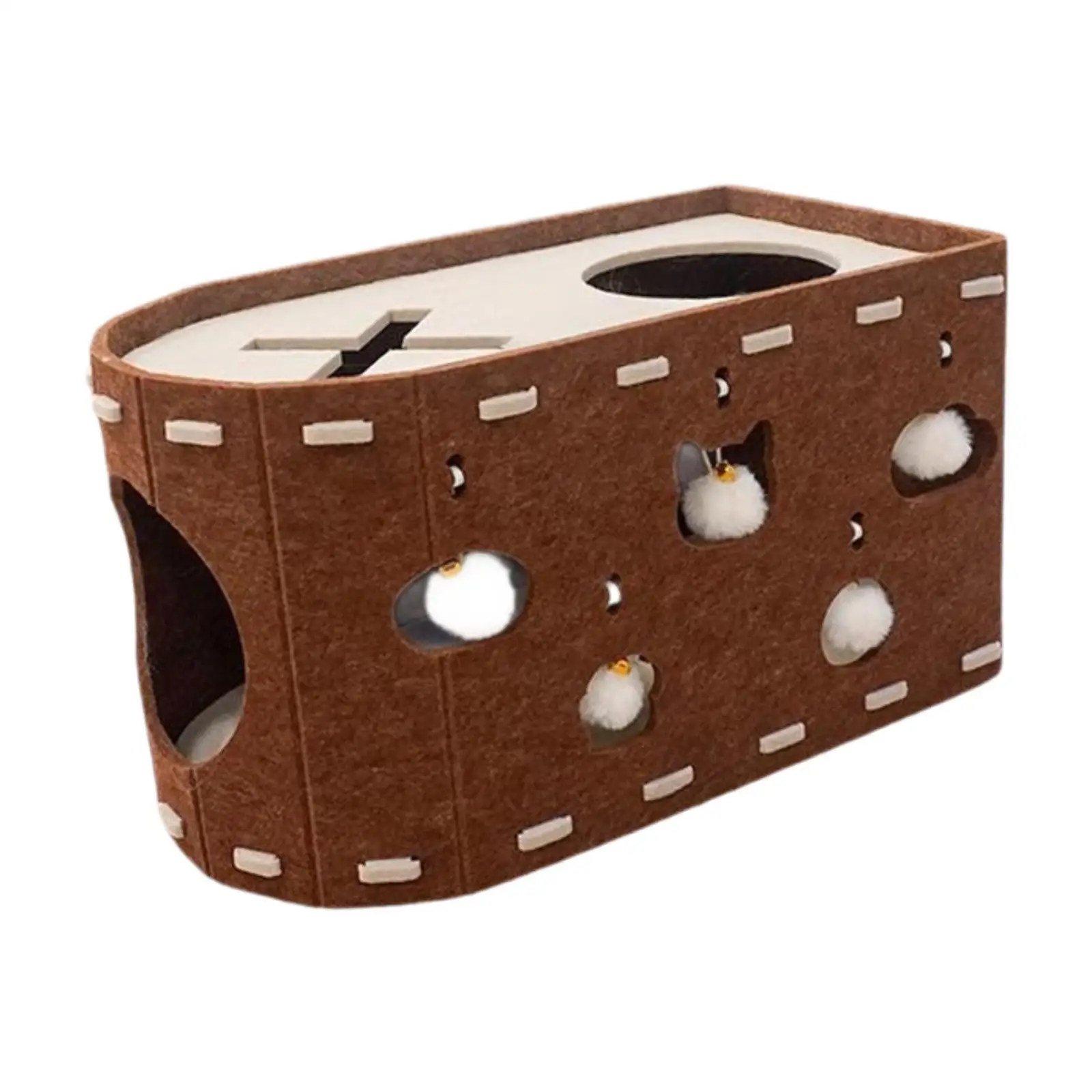 Cat House Scratch Condo Scratching Pad Furniture Protector Scratch Resistant Practical Sturdy for Multiple Cats Scratcher Bed