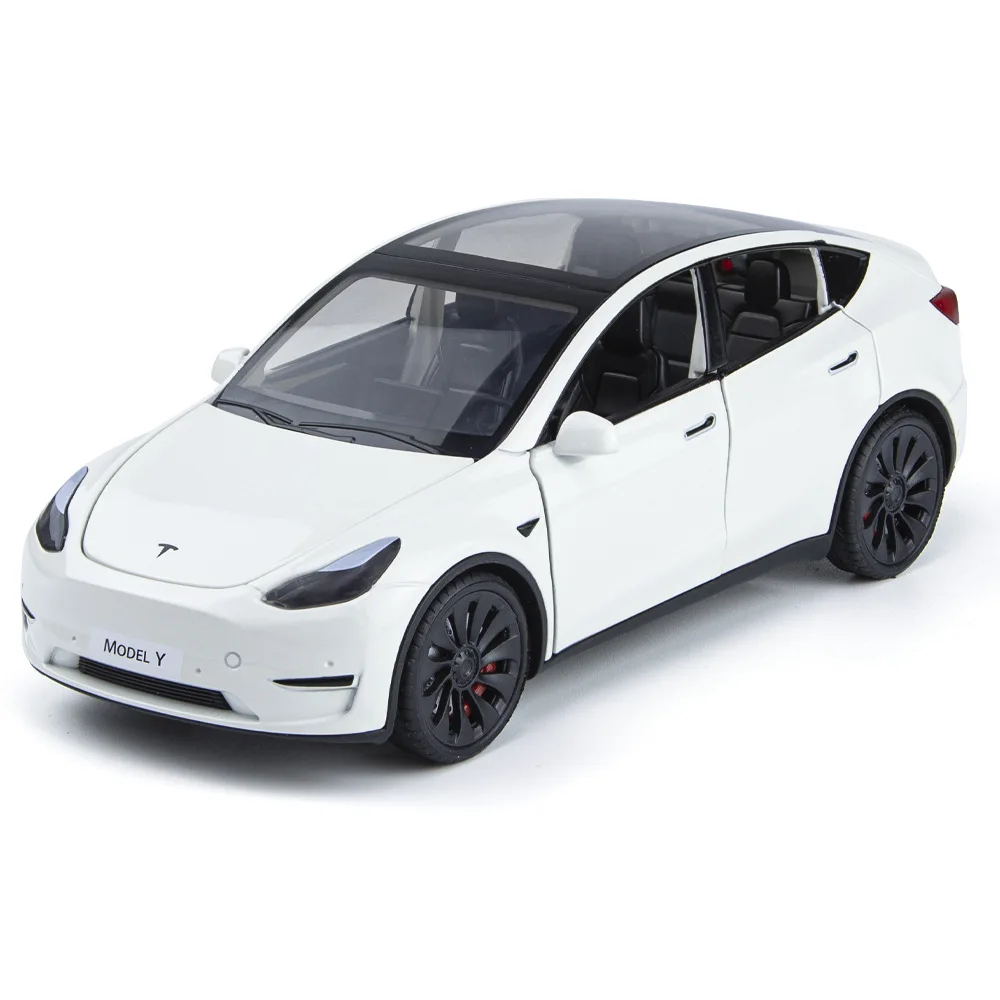 2023 New 1:24 Tesla MODEL Y Alloy Car Model Diecasts & Toy Vehicles Toy Cars Kid Toys For Children Gifts Boy Toy 2023 new 1 32 tesla model x alloy car model diecasts