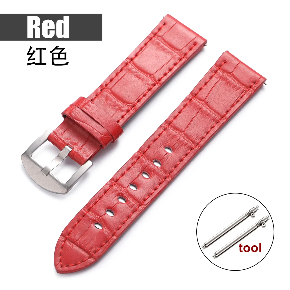 Luxury Calfskin Leather Watch Strap with Slub Pattern - Premium Universal Watchband